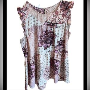 {FREE*} Maurices M cute little floral piece with ruffle sleeves